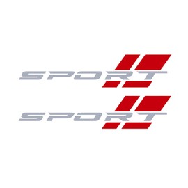 HHLOU for Sport Letter Decal, Truck Side Vinyl Sticker Fit for Ford Chevy Dodge Nissan Toyota Honda /2 PCS 16 inch