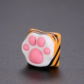 SYA ZOMOPLUS Cute Keycaps,Novelty Squishy-Paws Keycap 3D Model OEM Profile Keyboard Keycaps Custom Key Caps for Cherry MX Switches Mechanical Gaming Keyboard Catpaw ESC-Key Keycap (Tigerclaw1pcs)
