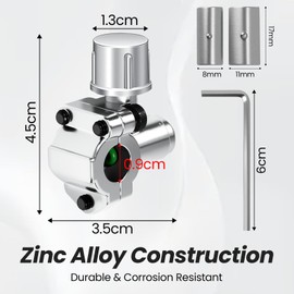 Zuxbolf 4 Pieces Piercing Valve Sets BPV-31 Refrigerator Tap Valve Retrofit Valve Compatible with Pipe Hoses with 1/4", 5/16", 3/8" Outer Diameter for Air Conditioners, HVAC