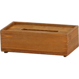 Habiter YI-601-BR Doo Tissue Box, Brown, W10.6 x D5.5 x H37.4 inches (27 x 14 x 95 cm)