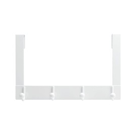 Richelieu Hardware T1740130 Utility Over The Door Hook Rack, 12-1/2 in (318 mm), White