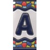 Spanish Ceramic Numbers & Letters Tiles Church Window Design Tile