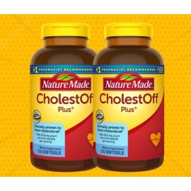 Nature Made 2 Pack Nature Made CholestOff Plus 900 mg 210 Softgels Lower Cholesterol