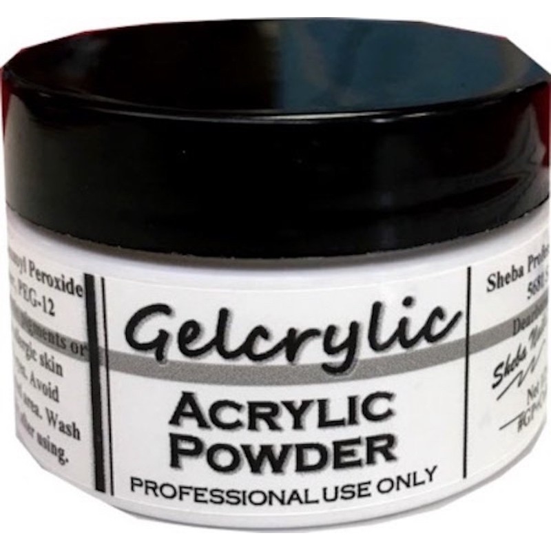SHEBA NAILS Gelcrylic Acrylic Powder 1/2oz Jar (White)
