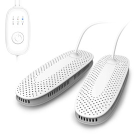 Shoe Dryer, Electric Boot Dryer, Shoe Warmer, Boot Warmer, Ozone Deodoriser with Timer Function, No Noise, Strong Wire, EU Plug, PM09 (basis)