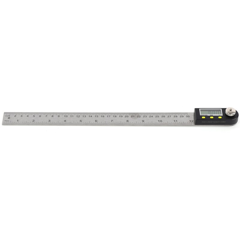 Digital Angle Finder LED Display Stainless Steel Metric Imperial 360°