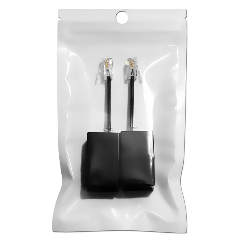 AmzPRO AmzDeals 2-Pack RJ11 to RJ9 Adapter, Female RJ11 (6P4C)