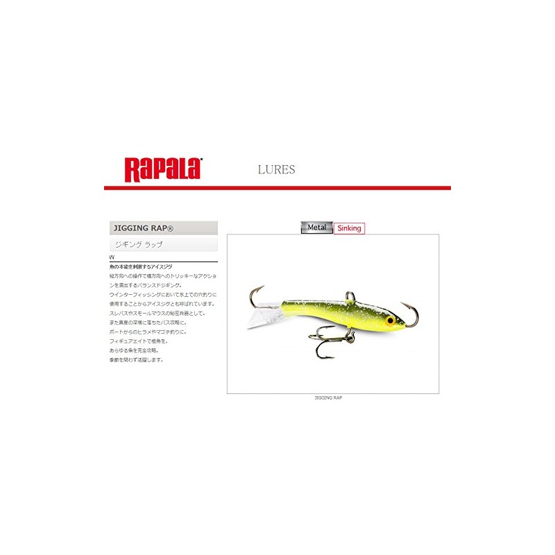 Rapala Metal Jig Jigging Wrap Universal Color 7cm 18g Zebra