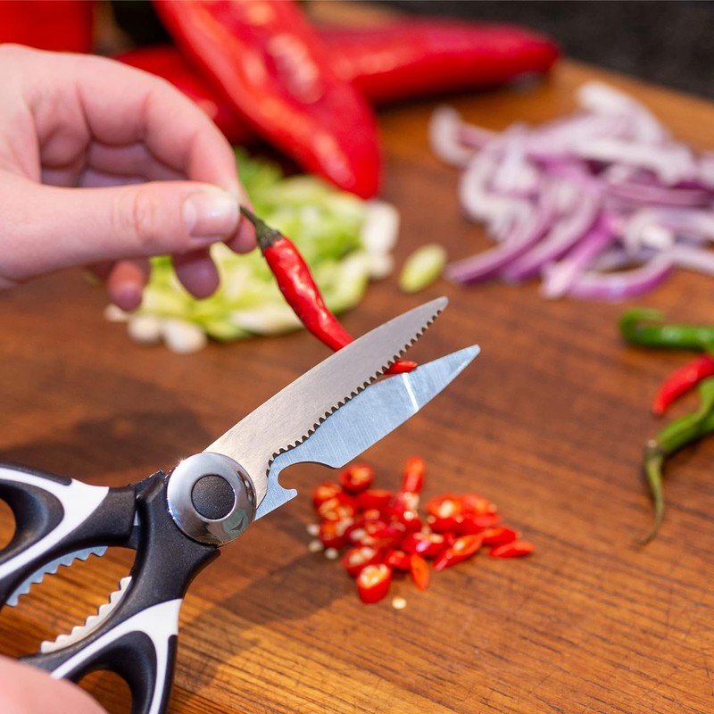 Kitchen Scissors, Heavy Duty Sharp Stainless Steel Scissors for Kitchen,
