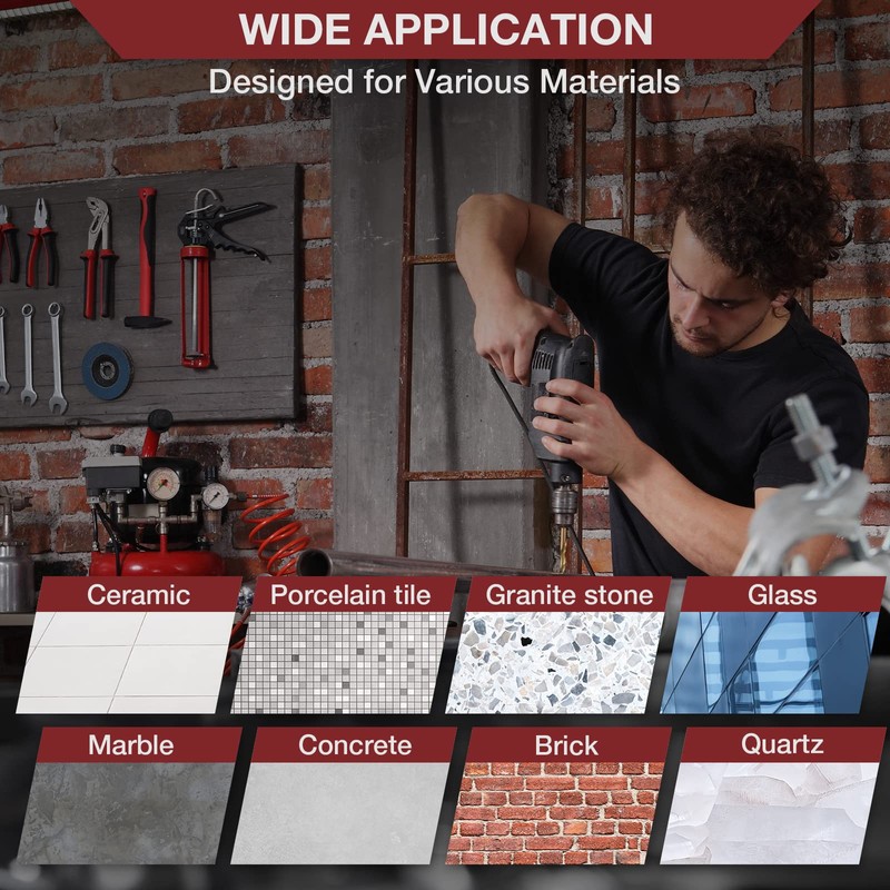 LFGUD Diamond Hole Saw Kit, 6-Piece Diamond Core Drill Bits