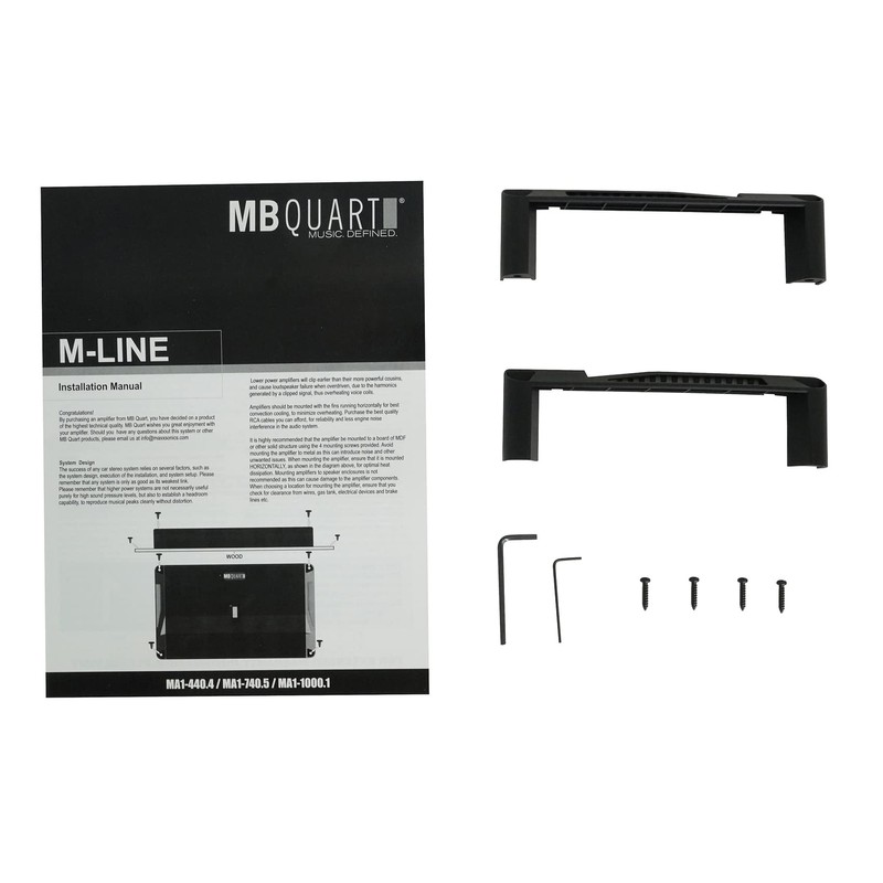 MB QUART MA1-440.4 440 Watt 4-Channel Car Audio Amplifier Amp