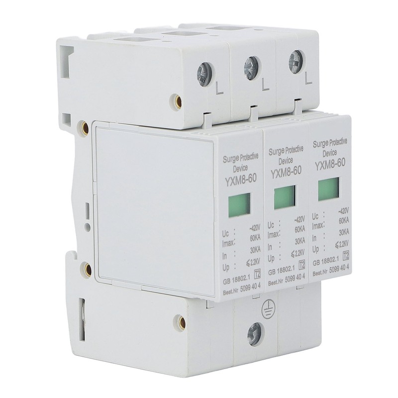 3P Surge Protective Device Flame Retardant PC Material Voltage Protection