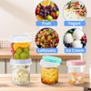 AskBed 4 Pack 16Oz (500ML) Freezer Storage Containers - airtight