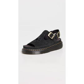 Dr. Martens Unisex Dunnet Flower Sandal, Black, 13 US Men