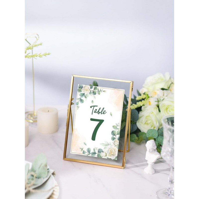 Glass Pressed Flower Frame Handmade, Floating Picture Frames for Pressed