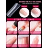 TOROKOM 120 Pieces Dual Nail Shapes Square Clear Poly Extension