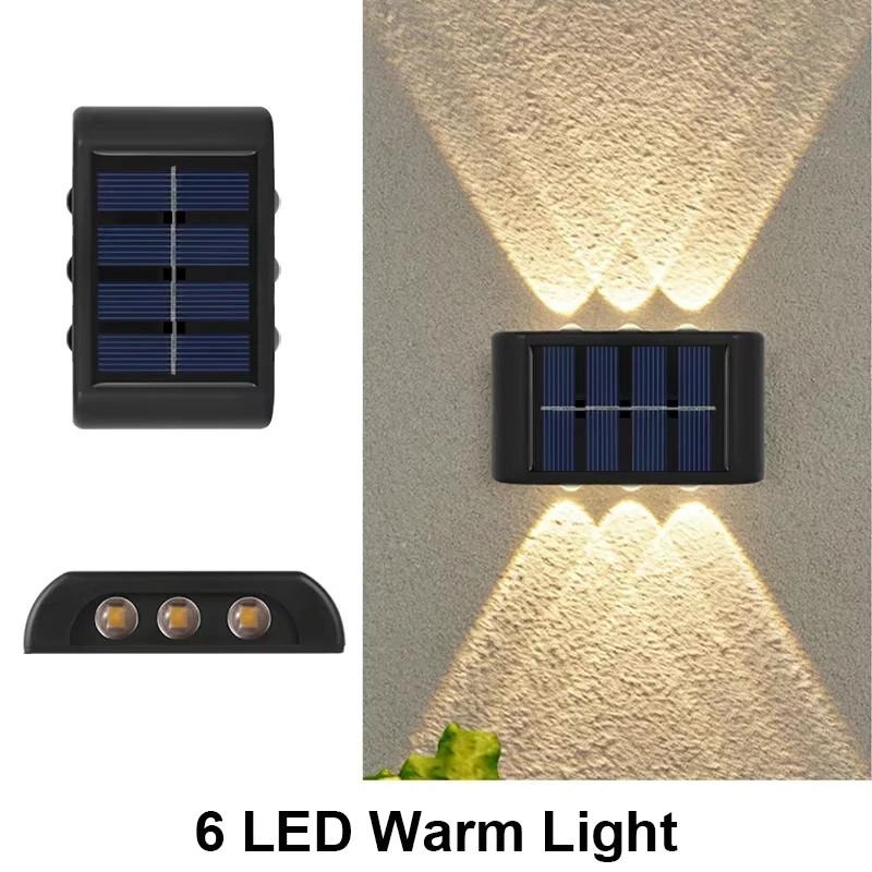 Solar Wall Light Outdoor LED Garden Lamp – Waterproof Solar