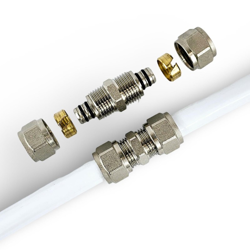 Equal Straight Connector 16mm - 16mm Compression Fit for Plastic