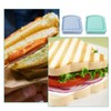 guduling 2pcs Sandwich Holder for Lunchbox, Toast Shape Sandwich Container,