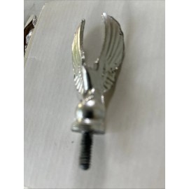 Thunderbird Hood ornament 1950’s Rat Rod Hot Rod, Eagle Motorcycle Chrome 3” VTG