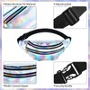 16 Pcs Fanny Packs for Women Holographic Fanny Pack Bulk