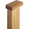 Blueprint Joinery Cambridge Oak Flat Newel Cap 102x50x27mm, Half Stair