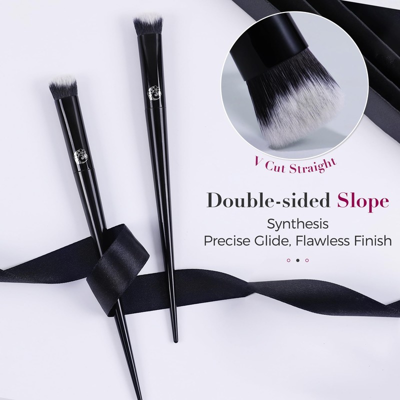 ENERGY Concealer Brush– Angled Synthetic Bristles for Seamless Under Eye