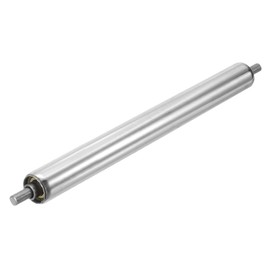 MECCANIXITY Stainless Steel Conveyor Roller 1" Diameter 10" Length Gravity Transmission Replacement Part Galvanized End (Silver)