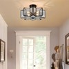 Star Flush Mount Ceiling Light Copper Close to Ceiling Lights
