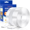 bamandan Strong Double Sided Tape Heavy Duty, 2 Rolls Removable