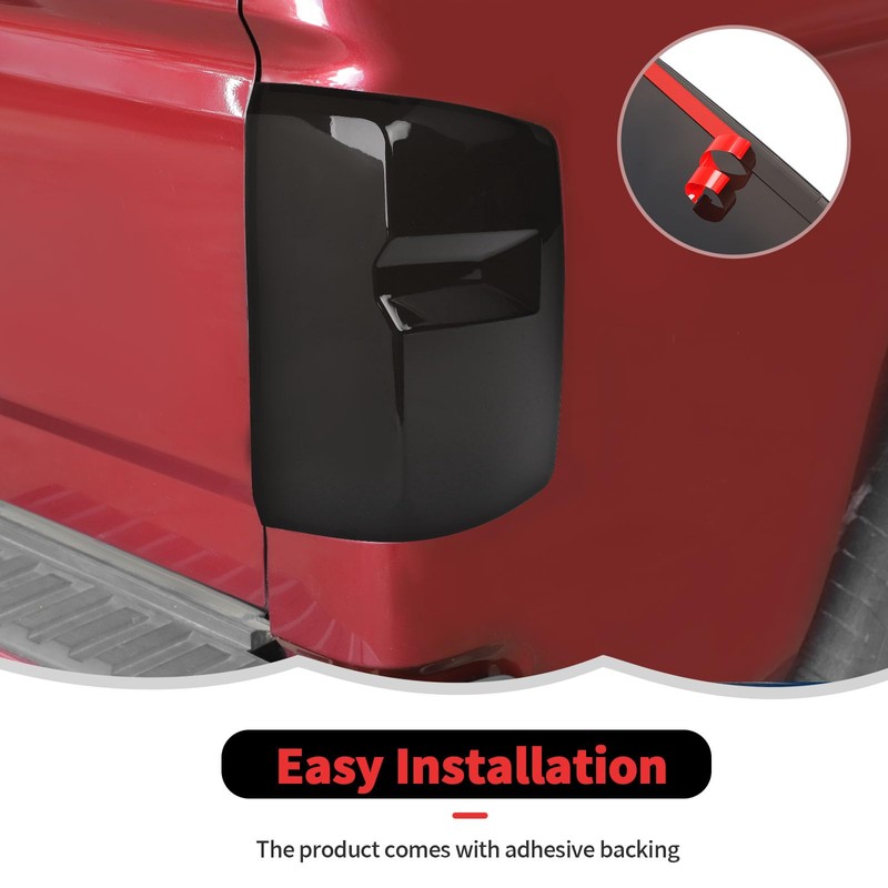RT-TCZ Smoked Black Tail Light Lamp Cover Guard Trim Decoration