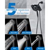 Black Shower Head with Handheld: 2-in-1 Shower Head High Pressure