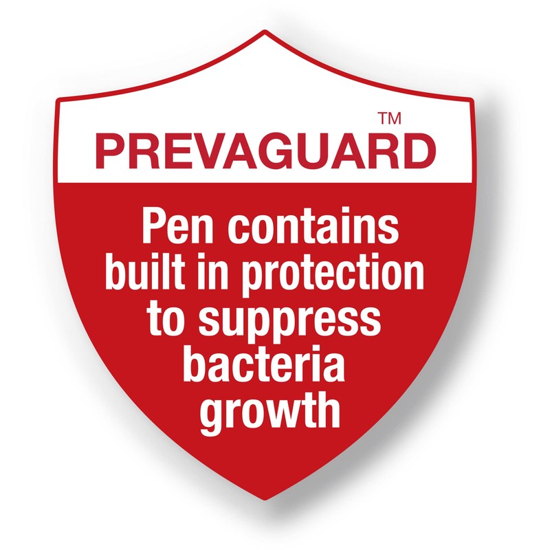 BIC PrevaGuard Round Stic Ballpoint Pen, Blue, 1.0 mm Medium