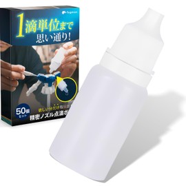 fogman Dropper Bottle, Refillable, Transparent, Liquid Container, Portable, Divided, Leak Proof, Set of 50
