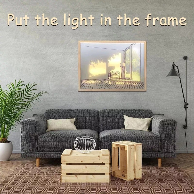 Molin Cuadro Luminoso Iluminación Led Pintura Luminosa Decorativo