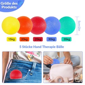 Cfcyhla Hand Therapy Balls, Egg Shaped Grip Balls, Anti-Stress Ball, Hand Therapy Balls to Improve the Strength of the Palm, Stress Relief for Strength Training Equipment, Finger Trainer Ball, Pack of