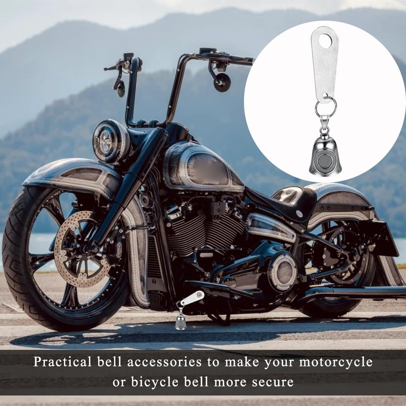NYTKL Motorcycle Bell Hanger, Guardian Luck Riding Bell Hanger Mount