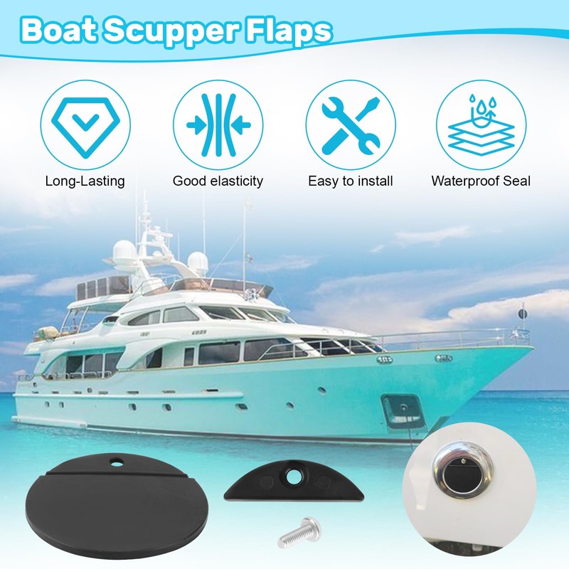 LJB Boat Scupper Flapper Replacement Kit for FSRK-3-DP TH Mar-ine