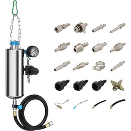 Fuel Injector Cleaner and Tester - Angchun Automotive Fuel Injection System Cleaning Tool for Gasoline Car, Non-Dismantle Fuel System Cleaner Set Fuel Injector Nozzle Flushing for EFI Throttle