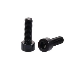 2 Pcs Black Bike Water Bottle Cage Bolts Hex Socket Tapping Screws for Cycling Bottle Holder Bracket Rack Accessories