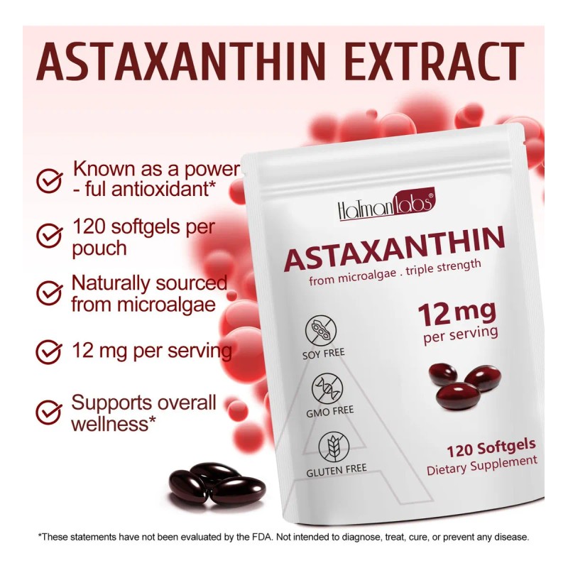 Nenmaokenu Astaxanthin 12 Mg 120 Softgels