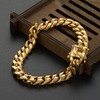 JovJewelry Mens Cuban Link Chain Necklace Bracelet Heavy Duty 18K