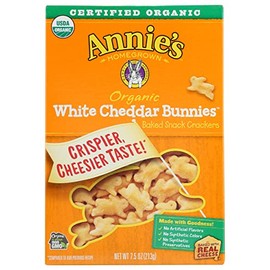 Annie's Homegrown Organic White Cheddar Bunnies Crackers, Non GMO, No Artificial Flavors, 7.5 Ounces (Pack Of 3)