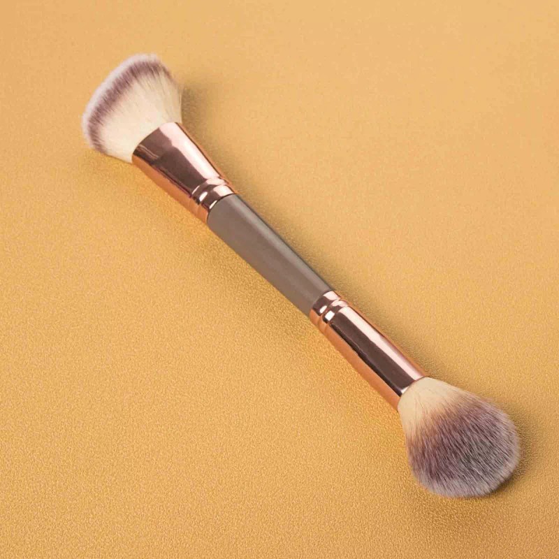 Generic Brocha Cosmética Bronceadora De Doble Punta Para Contornear
