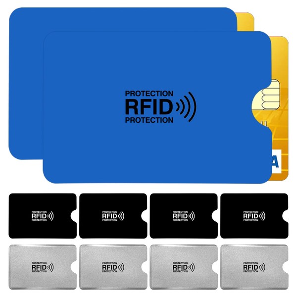 Kisstta Pack of 10 Card Cases Hard Plastic, ID Cover