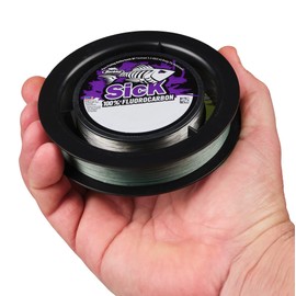 Berkley Sick Braid and Fluorocarbon Leader Pack - Combo of Super Smooth 8 Strands Braided Fishing Line & Fast Sinking, Invisible Fluoro Carbon Leader Wire. Freshwater and Saltwater, Moss Green & Clear