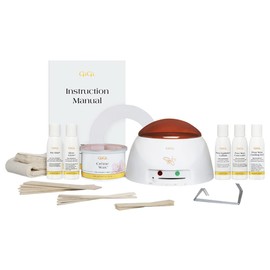 GiGi Student Starter Hair Removal Kit, Ultimate Waxing Set for Beginners, For Brows, Upper Lip, Underarms, Chest, Legs, and Bikini Area, with Post and Pre Wax Treatments, for All Skin & HairTypes
