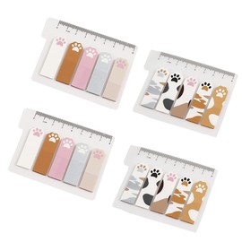 400 Pcs(Includes 2 Patterns) Page Markers Sticky Index Tabs,Cute Cat Paws Sticky Notes Tabs Self Adhesive for Marking Highlighting,Removes Cleanly,Writable, Durable