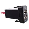 Corp.Res Electronics Cargador Rapido Auto Toyota Plug Doble Usb 3.0