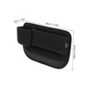 Ciieeo 2pcs Car Gap Filler Organizer Durable PU Pocket Cup
